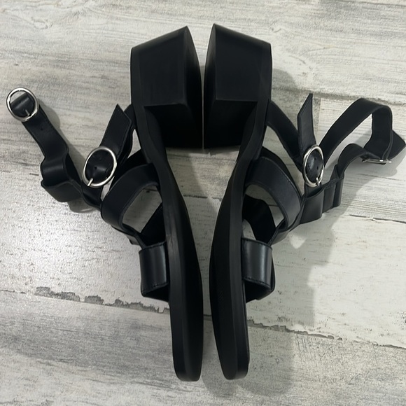 Anthropologie Black Heeled sandals Size 41 - Picture 4 of 8